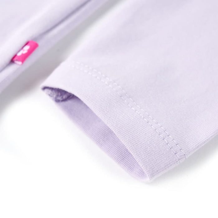 Tricou de copii cu mâneci lungi, liliac deschis, 140 WALTI