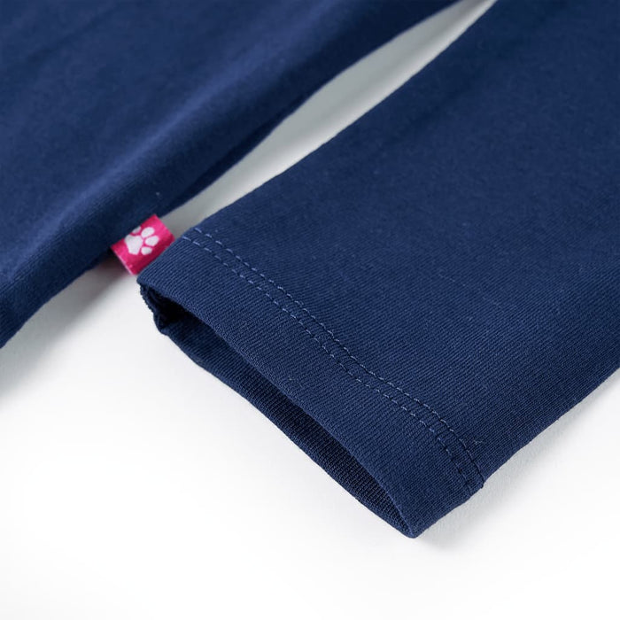 Tricou de copii cu mâneci lungi, bleumarin, 128 - WALTI WALTI