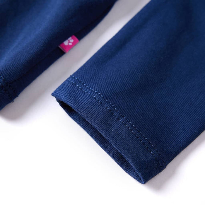 Tricou pentru copii cu mâneci lungi, bleumarin, 92 - WALTI WALTI