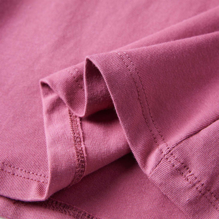 Tricou de copii cu mâneci lungi, zmeuriu, 128 WALTI