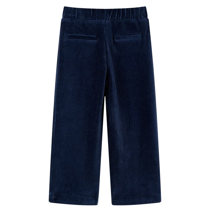 Pantaloni de copii din velur, bleumarin, 92 WALTI