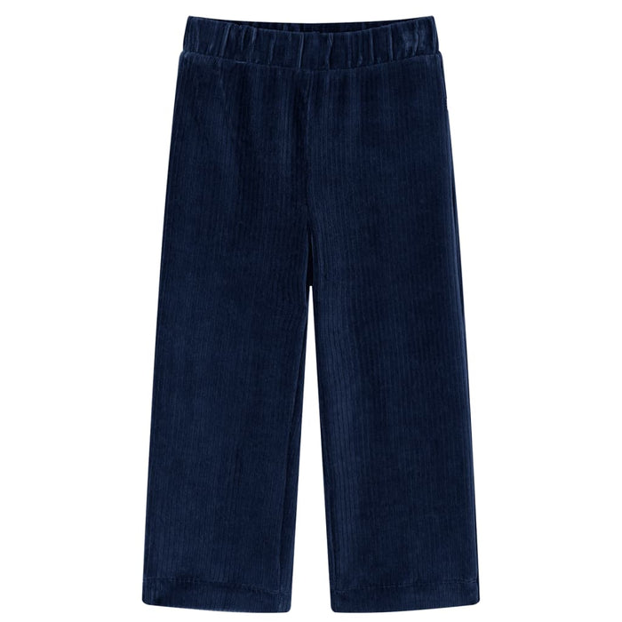 Pantaloni de copii din velur, bleumarin, 104 WALTI