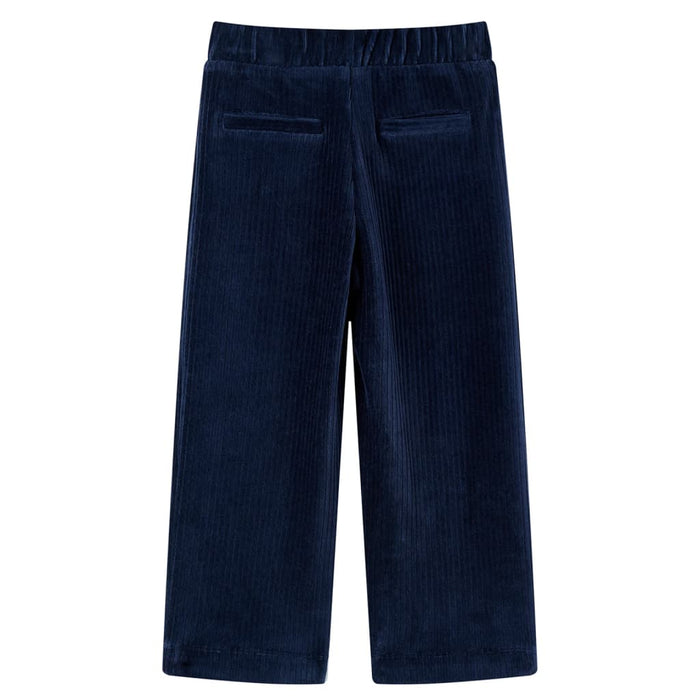 Pantaloni de copii din velur, bleumarin, 104 WALTI