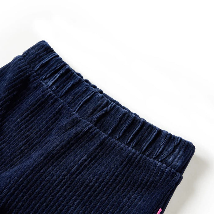 Pantaloni de copii din velur, bleumarin, 128 WALTI