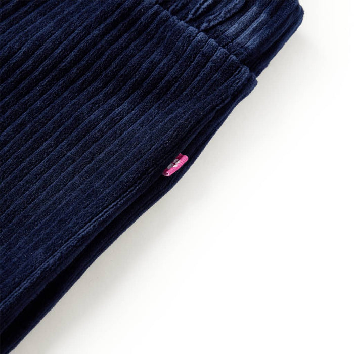 Pantaloni de copii din velur, bleumarin, 128 WALTI