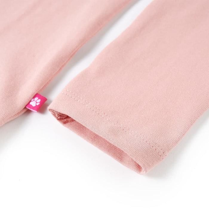 Tricou copii cu mâneci lungi, roz deschis 116 WALTI