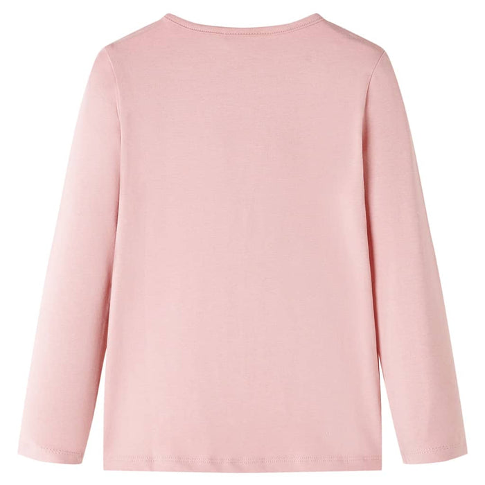 Tricou copii cu mâneci lungi, roz deschis 140 WALTI