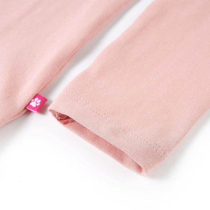 Tricou copii cu mâneci lungi, roz deschis 140 WALTI