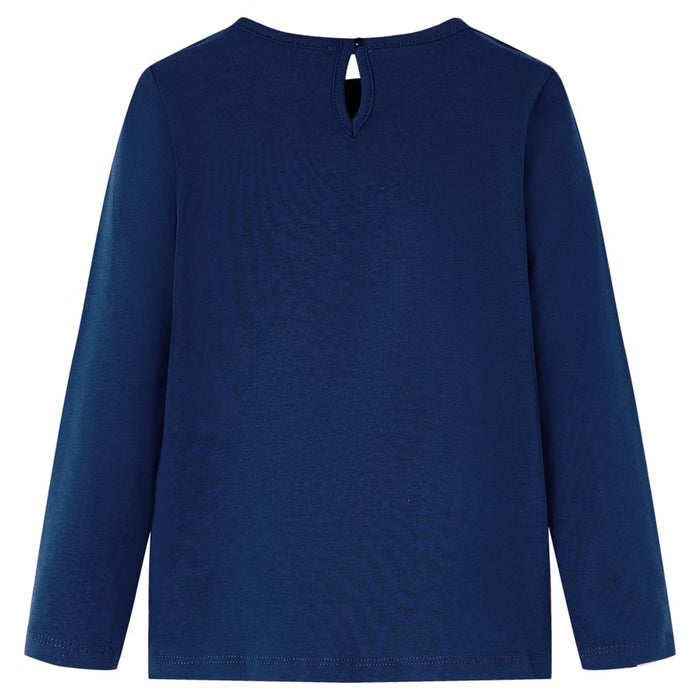Tricou pentru copii cu mâneci lungi, bleumarin, 92 WALTI