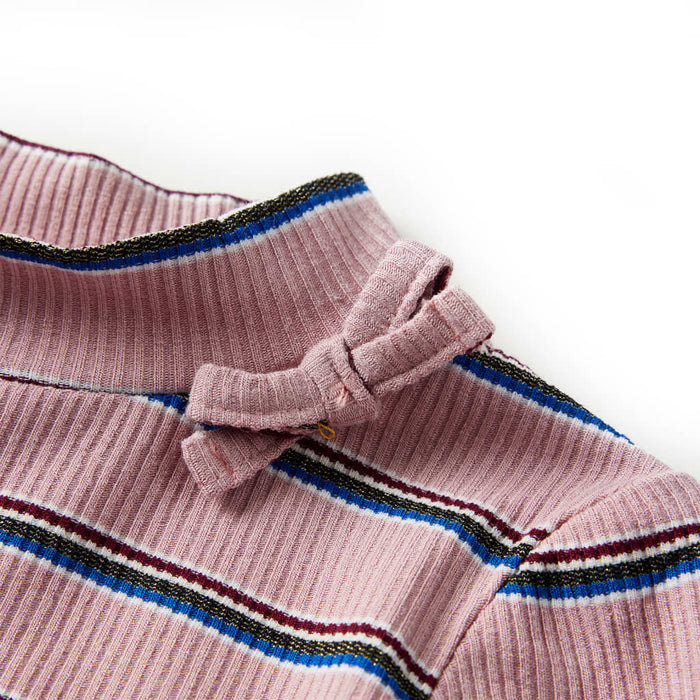 Tricou pentru copii cu mâneci lungi, roz deschis, 128 WALTI