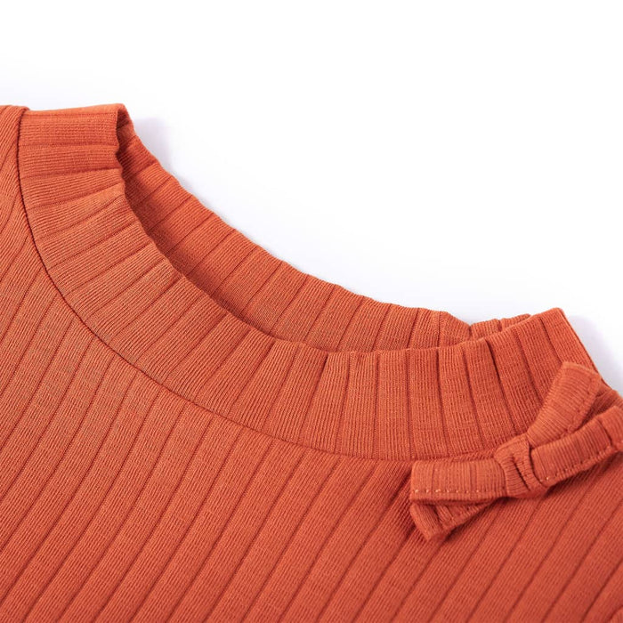 Tricou pentru copii cu mâneci lungi, portocaliu ars, 104 - WALTI WALTI