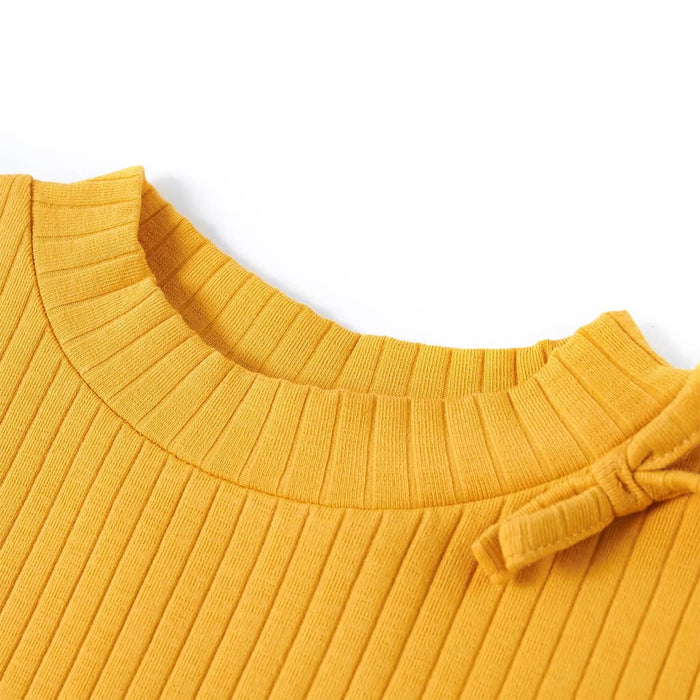 Tricou pentru copii cu mâneci lungi, ocru, 92 WALTI