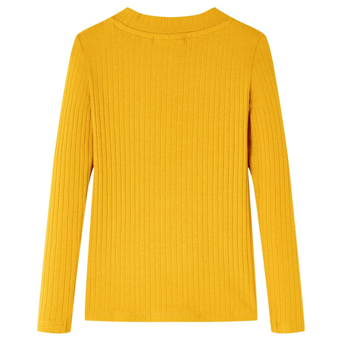 Tricou pentru copii cu mâneci lungi, ocru, 104 - WALTI WALTI