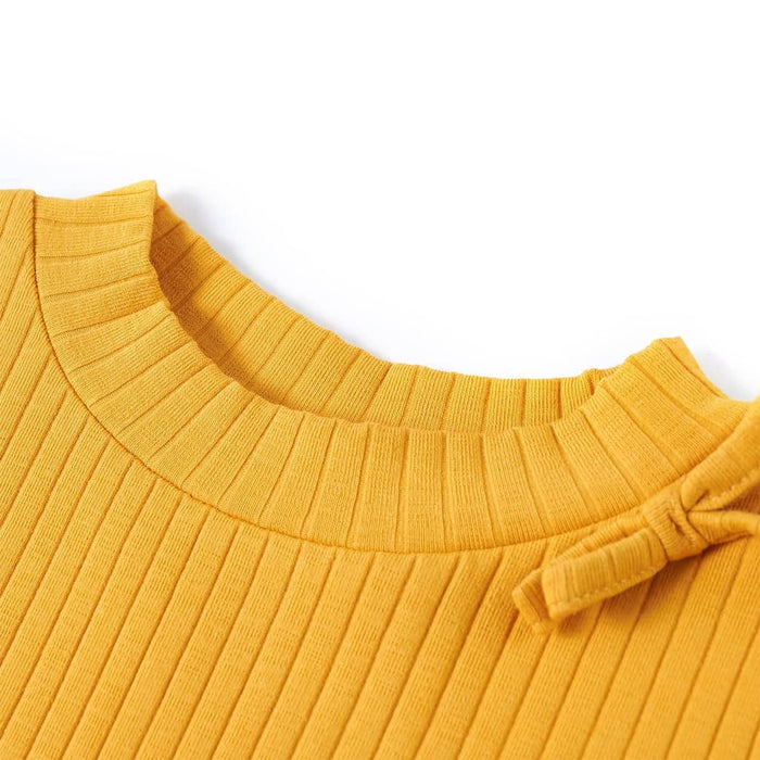 Tricou pentru mâneci lungi pentru copii, ocru, 116 - WALTI WALTI