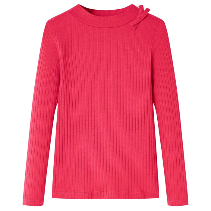Tricou pentru copii cu mâneci lungi, roz aprins, 104 - WALTI WALTI