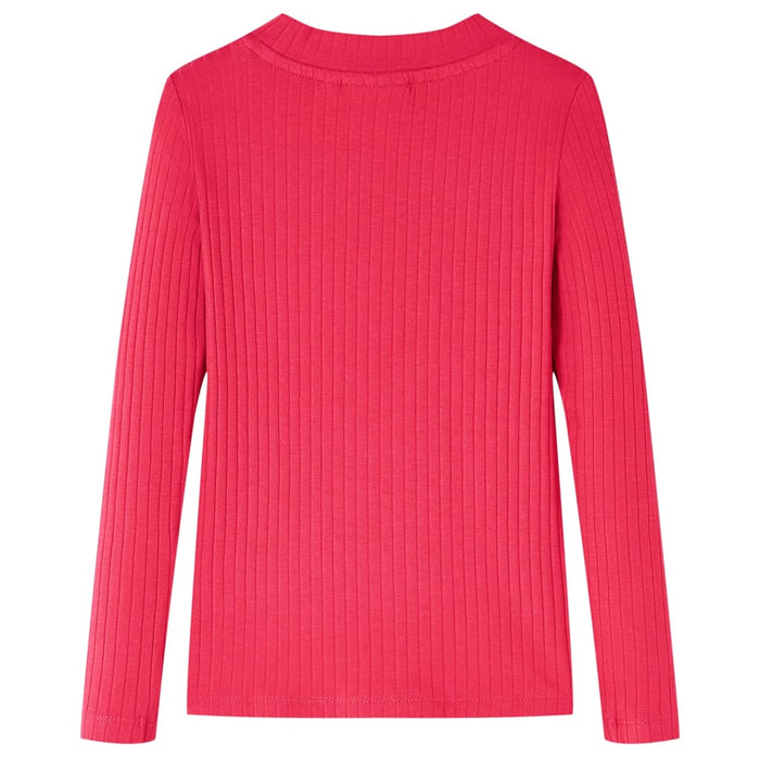 Tricou pentru copii cu mâneci lungi, roz aprins, 104 - WALTI WALTI