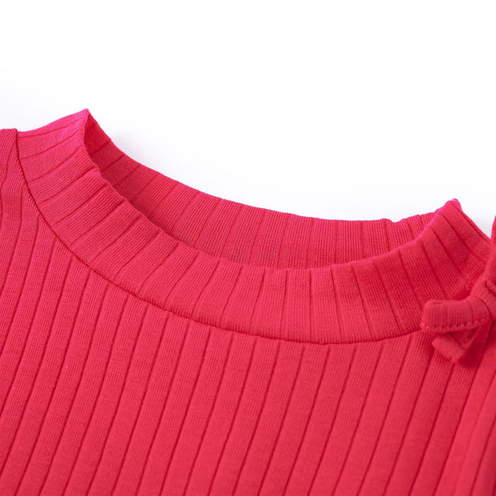Tricou pentru copii cu mâneci lungi, roz aprins, 128 WALTI