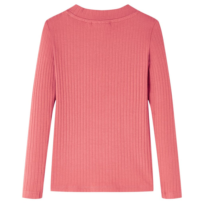 Tricou pentru copii cu mâneci lungi, roz antichizat, 104 WALTI