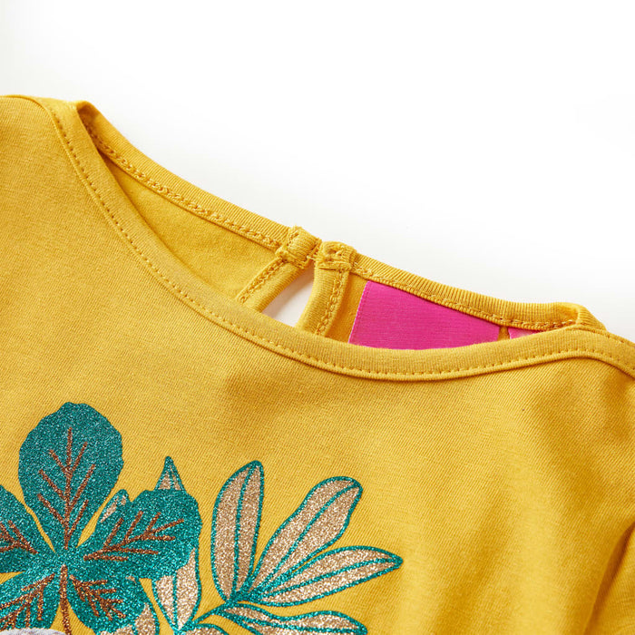 Tricou pentru mâneci lungi pentru copii, ocru, 116 WALTI
