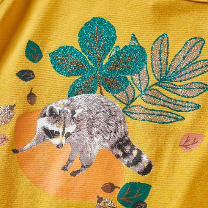 Tricou pentru copii cu mâneci lungi, ocru, 140 - WALTI WALTI