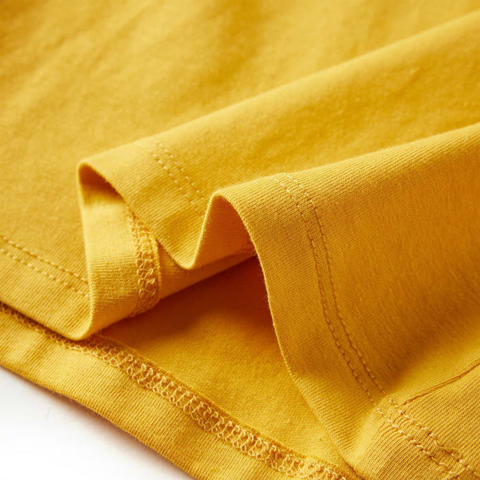Tricou pentru copii cu mâneci lungi, ocru, 140 - WALTI WALTI