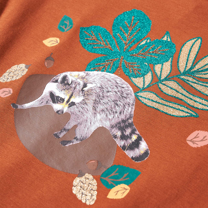 Tricou pentru copii cu mâneci lungi, coniac, 140 WALTI