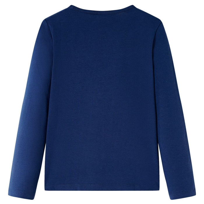 Tricou pentru copii cu mâneci lungi, bleumarin 92 WALTI