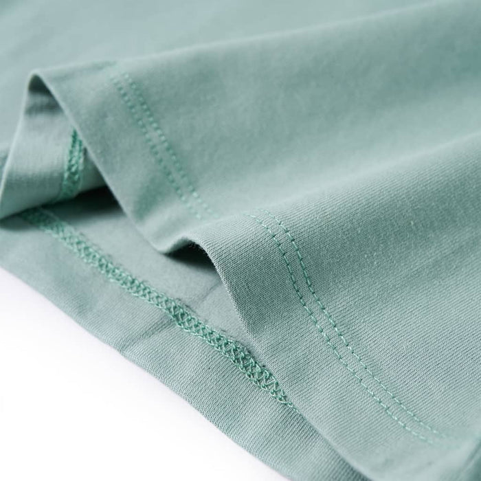 Tricou copii cu mâneci lungi verde mentă mediu 92 WALTI