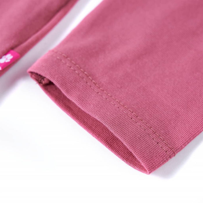 Tricou pentru copii cu mâneci lungi roz zmeură 116 - WALTI WALTI
