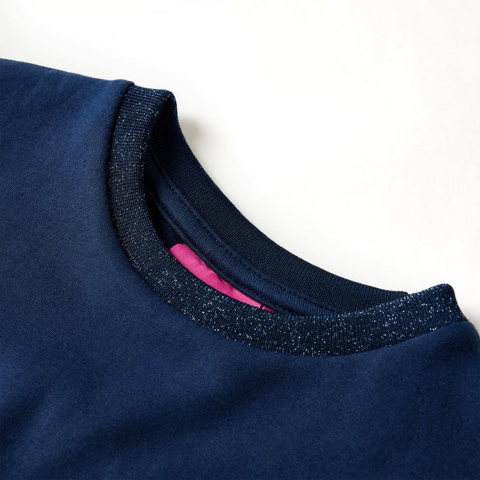 Rochie pentru copii cu mâneci lungi, bleumarin, 104 - WALTI WALTI