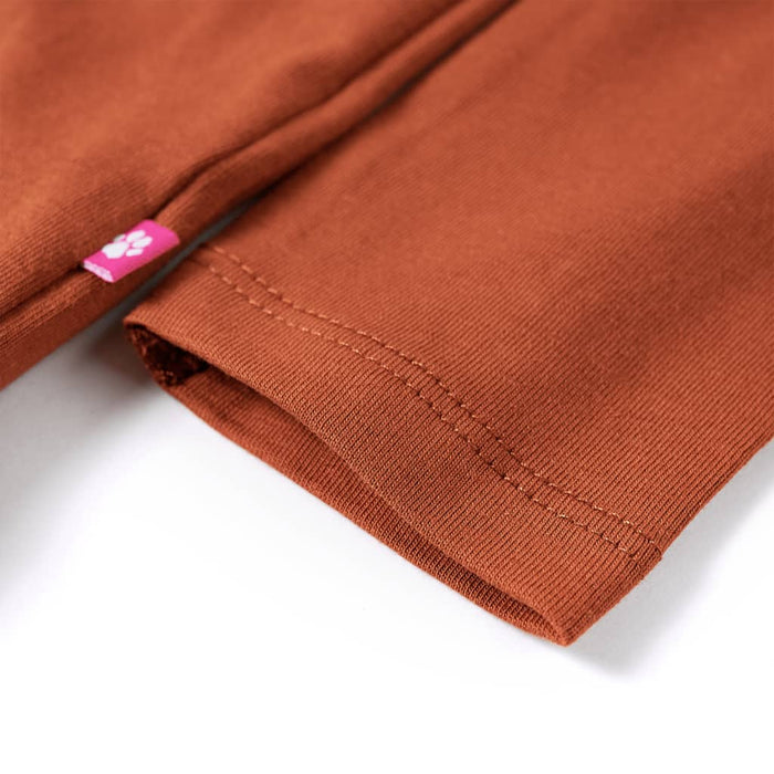 Tricou pentru copii cu mâneci lungi, coniac, 116 WALTI