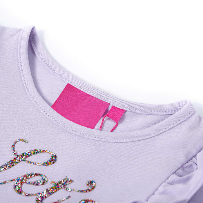 Tricou pentru copii cu mâneci lungi, lila, 116 WALTI