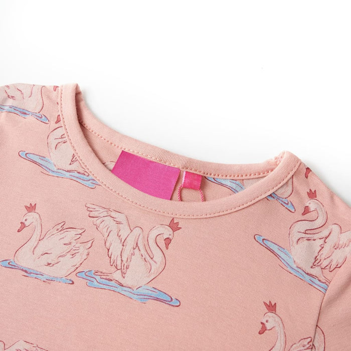 Pijamale pentru copii cu mâneci lungi roz deschis 116 WALTI