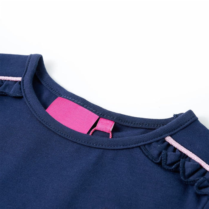Tricou cu mâneci lungi pentru copii, bleumarin, 92 WALTI