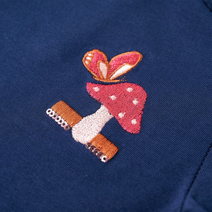 Tricou cu mâneci lungi pentru copii, bleumarin, 92 WALTI