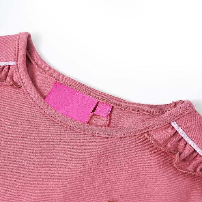 Tricou pentru copii cu mâneci lungi, zmeuriu, 116 WALTI