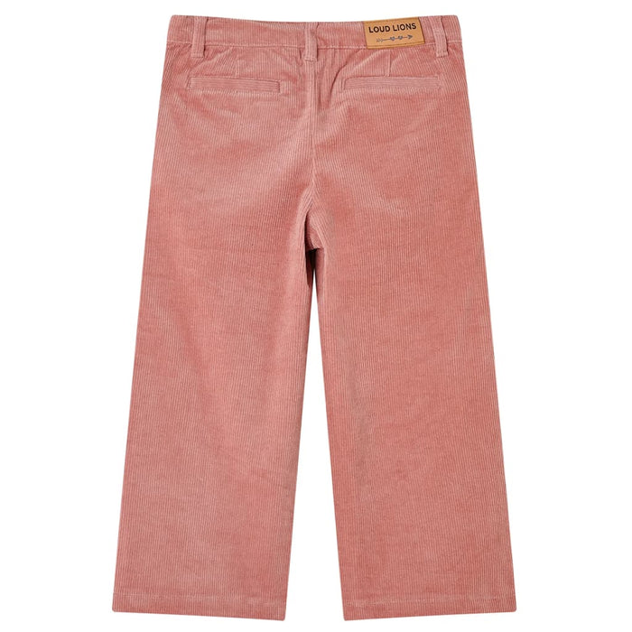 Pantaloni pentru copii din velur, roz antichizat, 104 WALTI