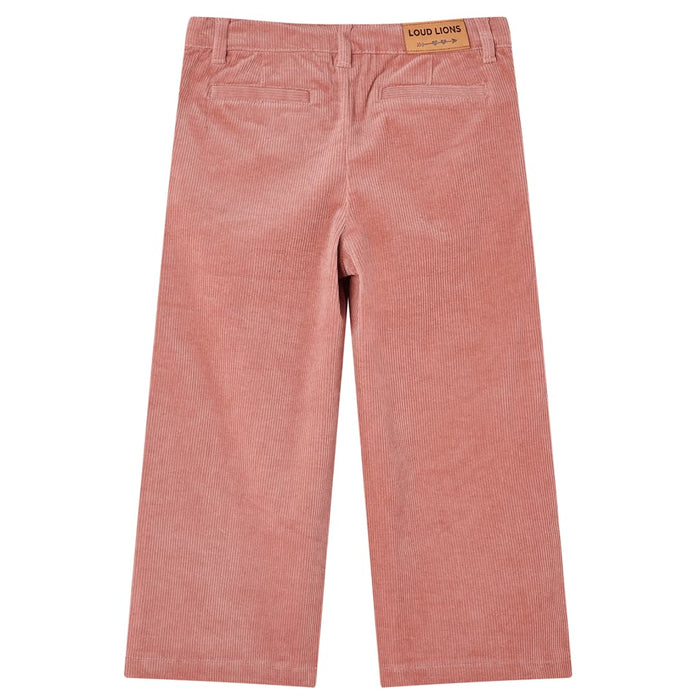 Pantaloni pentru copii din velur, roz antichizat, 128 WALTI