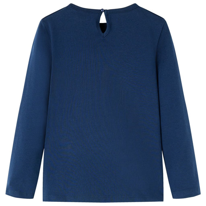 Tricou pentru copii cu mâneci lungi, bleumarin, 92 - WALTI WALTI