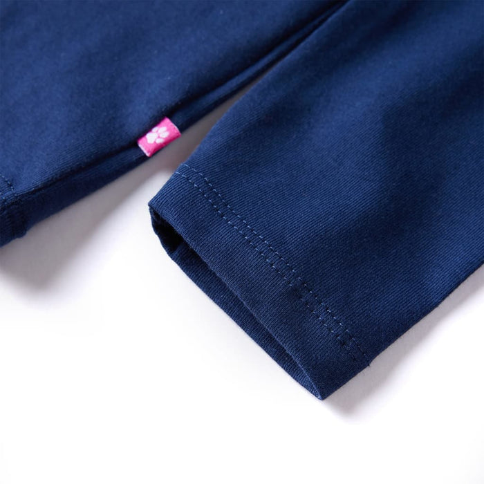 Tricou pentru copii cu mâneci lungi, bleumarin, 92 - WALTI WALTI