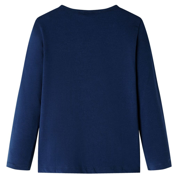 Tricou pentru copii cu mâneci lungi, bleumarin, 140 WALTI
