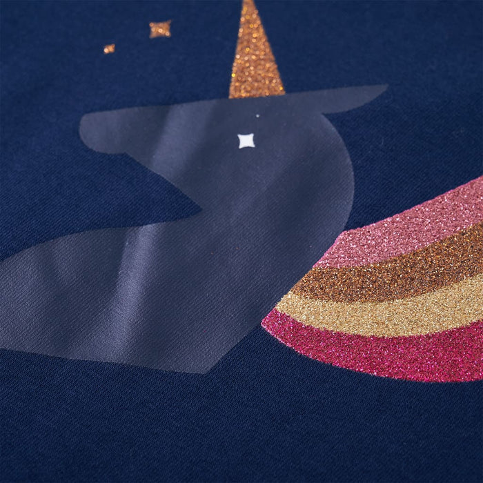 Tricou pentru copii cu mâneci lungi, bleumarin, 140 WALTI
