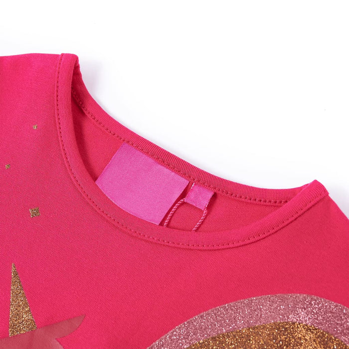 Tricou pentru copii cu mâneci lungi, roz aprins, 92 - WALTI WALTI