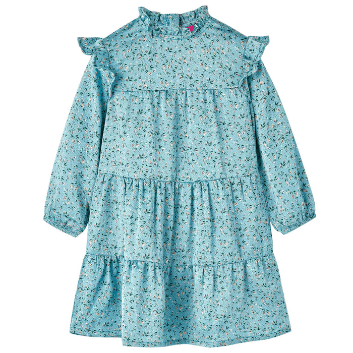 Rochie pentru copii cu mâneci lungi, albastru, 104 WALTI