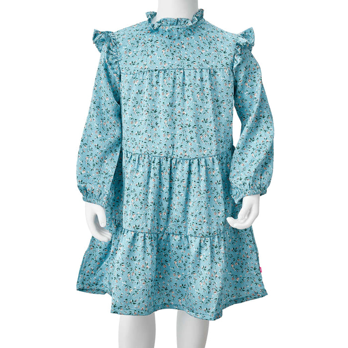 Rochie pentru copii cu mâneci lungi, albastru, 104 WALTI
