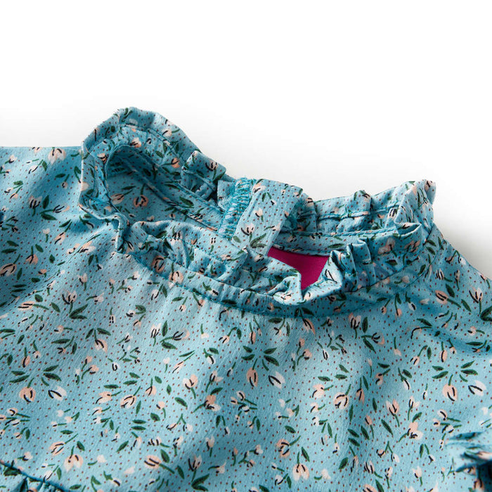 Rochie pentru copii cu mâneci lungi, albastru, 128 - WALTI WALTI