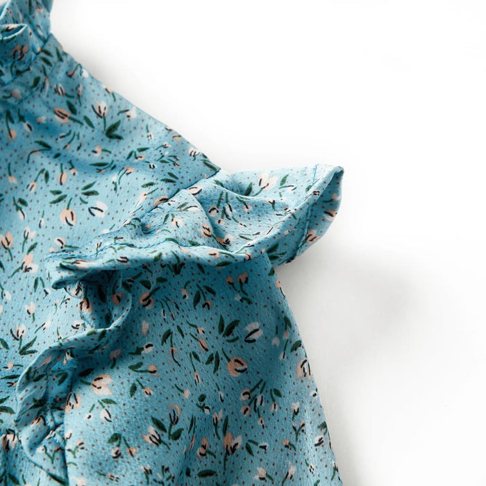 Rochie pentru copii cu mâneci lungi, albastru, 128 - WALTI WALTI