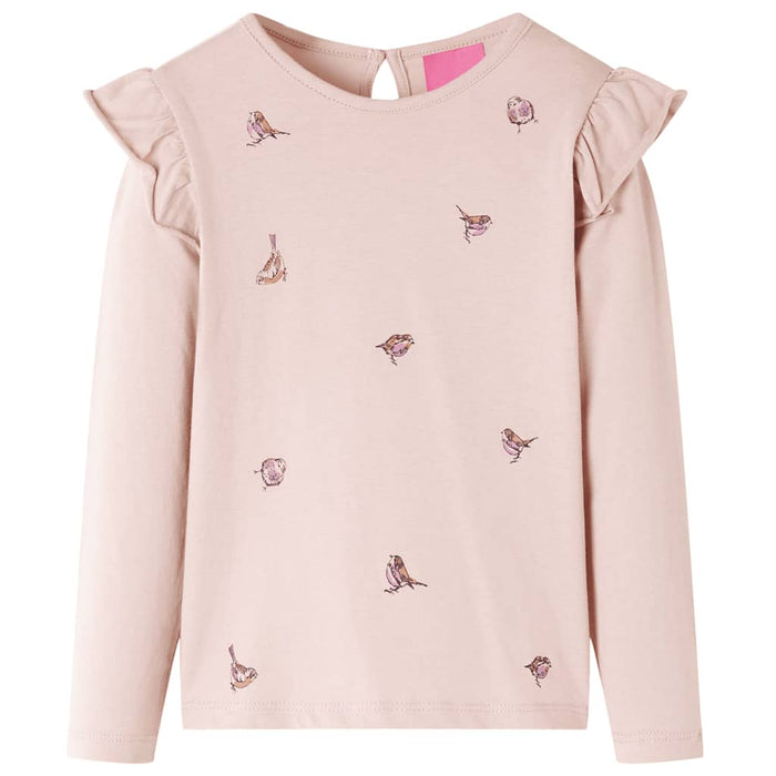 Tricou cu mâneci lungi, pentru copii, roz, 104 WALTI