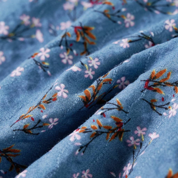 Rochie pentru copii cu mâneci lungi, albastru petrol, 104 - WALTI WALTI