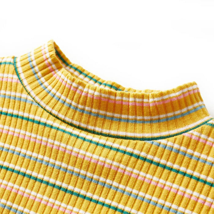 Tricou de copii cu mâneci lungi, ocru, 128 WALTI